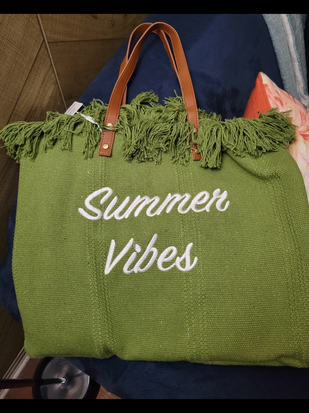 Urban Expressions "Summer Vibes" Fringed Tote Bag